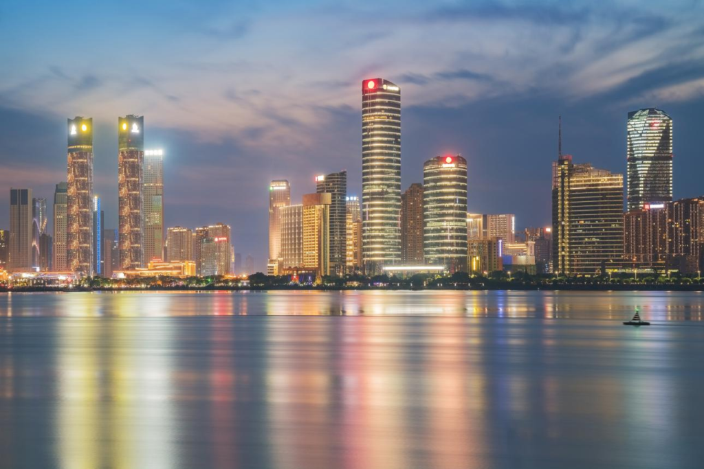 Nanchang city skyline China