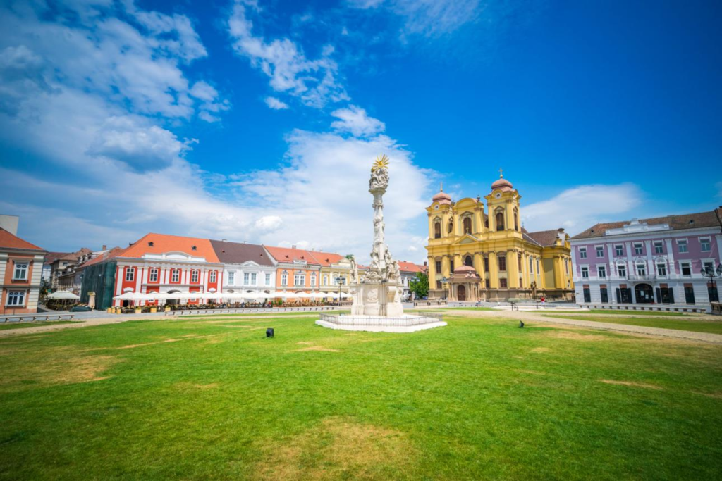 Historical landmarks and squares in Timisoara