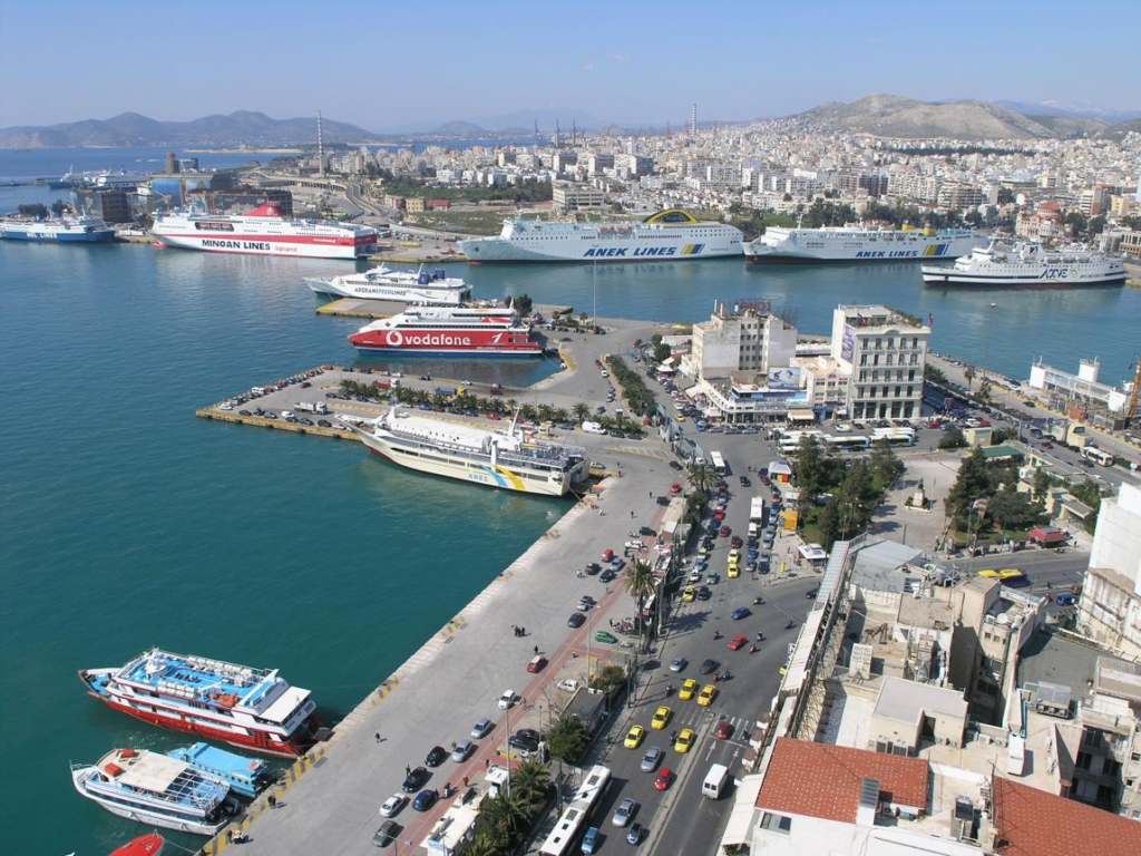 Piraeus waterfront Greece