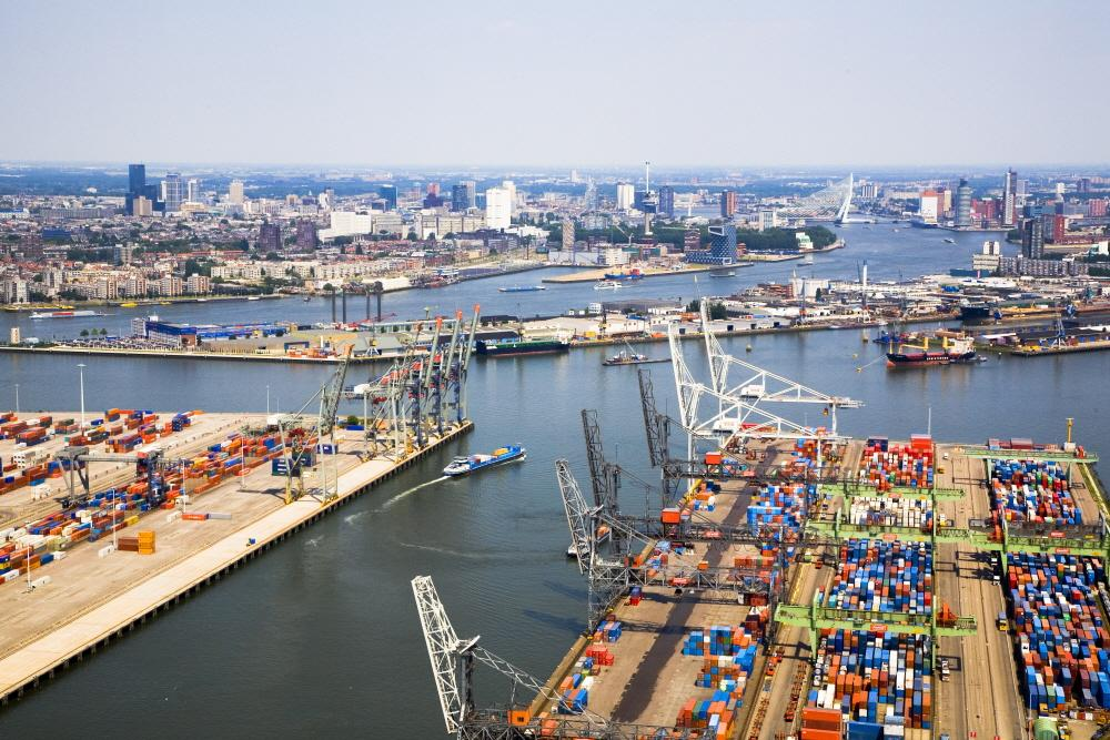 Rotterdam harbour Netherlands