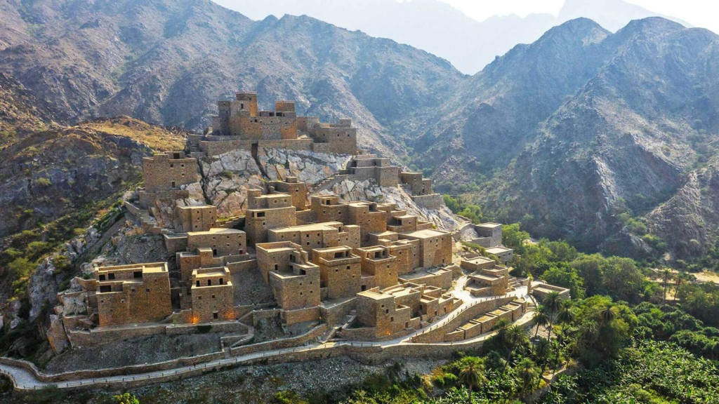 Traditional village Al Bahah Saudi Arabia