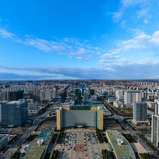 Linyi city China skyline