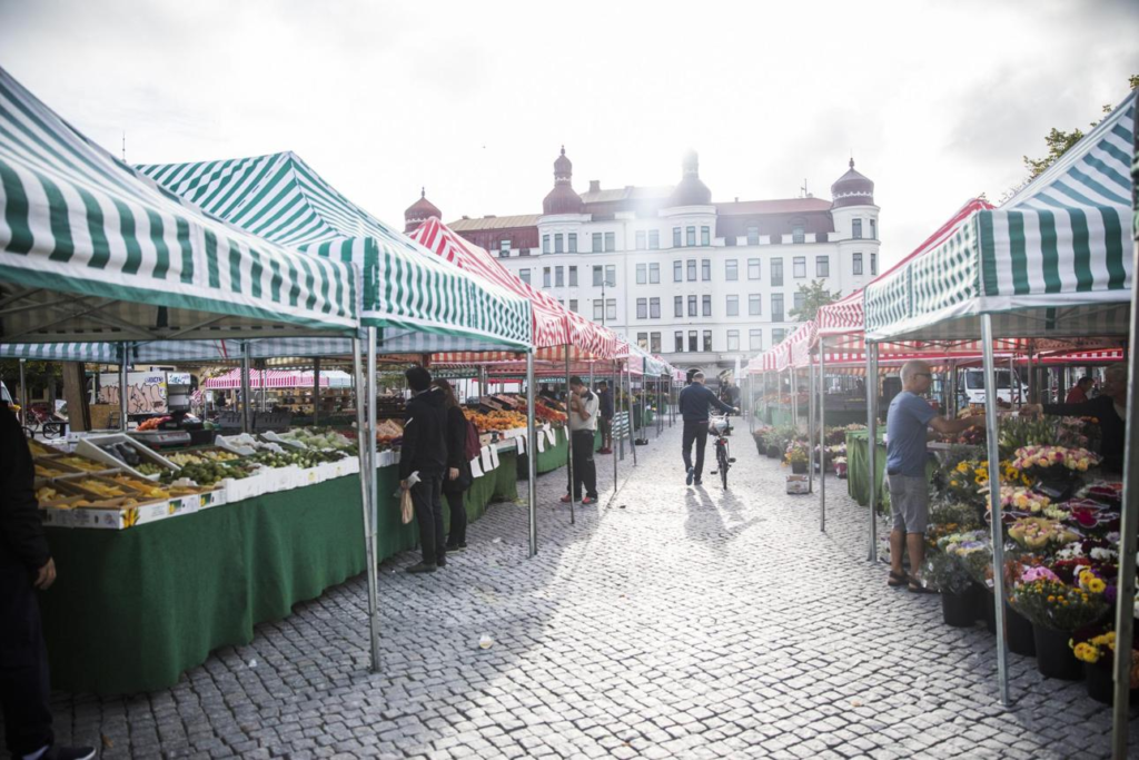 Local streets and markets in Malmo