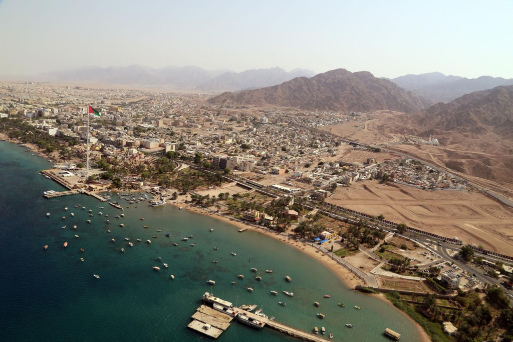 Aqaba Jordan Red Sea coastline
