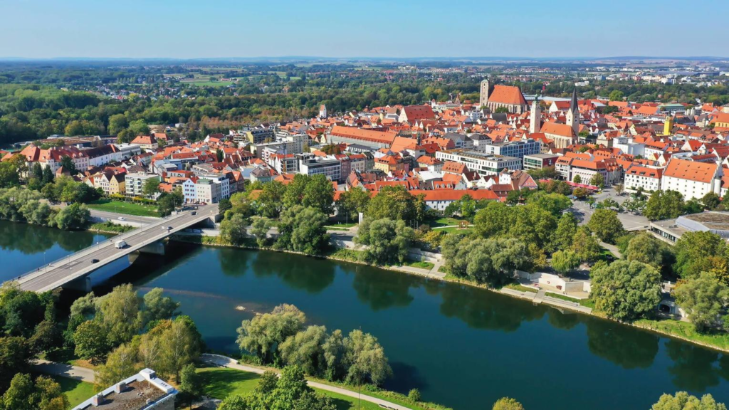 Ingolstadt Danube river Germany