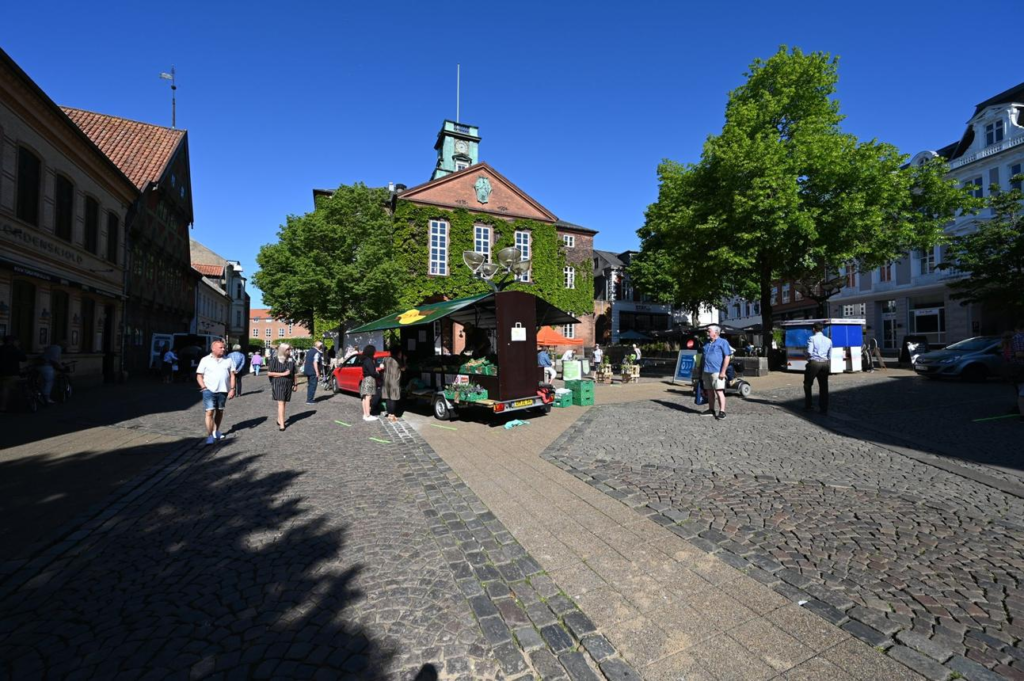 Local streets and markets in Kolding
