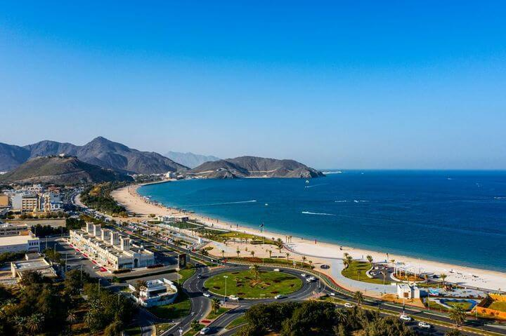 Khor Fakkan UAE coastline