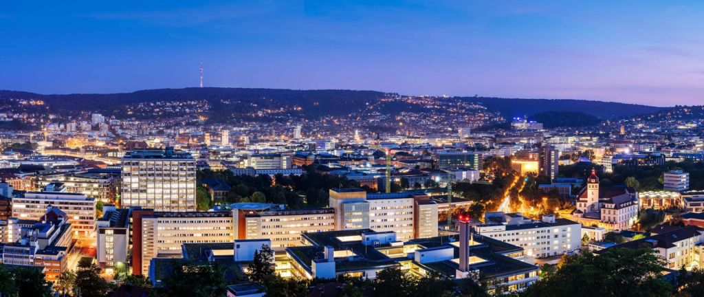 Stuttgart Germany city skyline