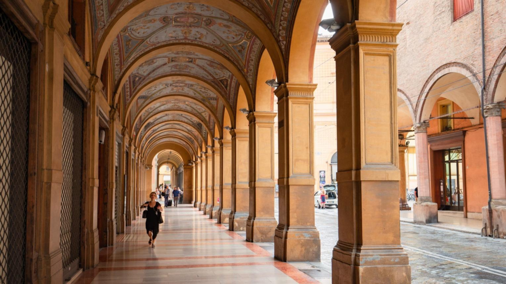 Bologna porticoes Italy