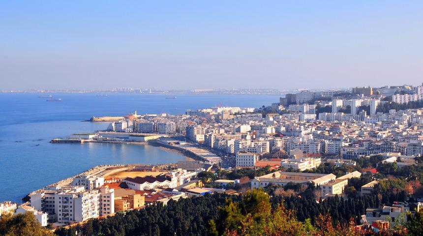 Algiers Algeria city coastline