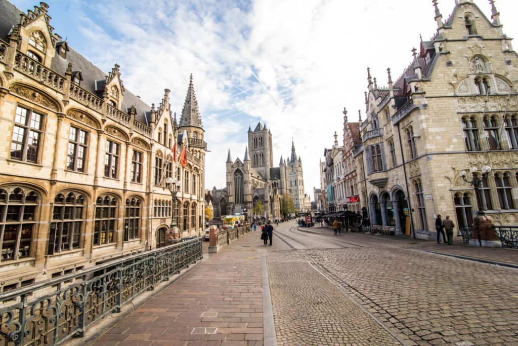 Ghent Belgium historic city centre