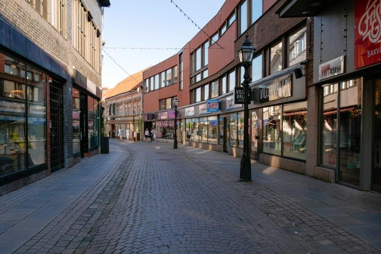 Local streets and markets in Jonkoping