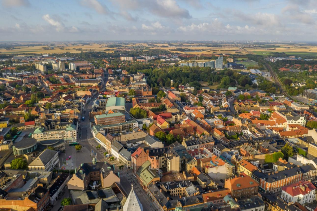 Lund cityscape Sweden