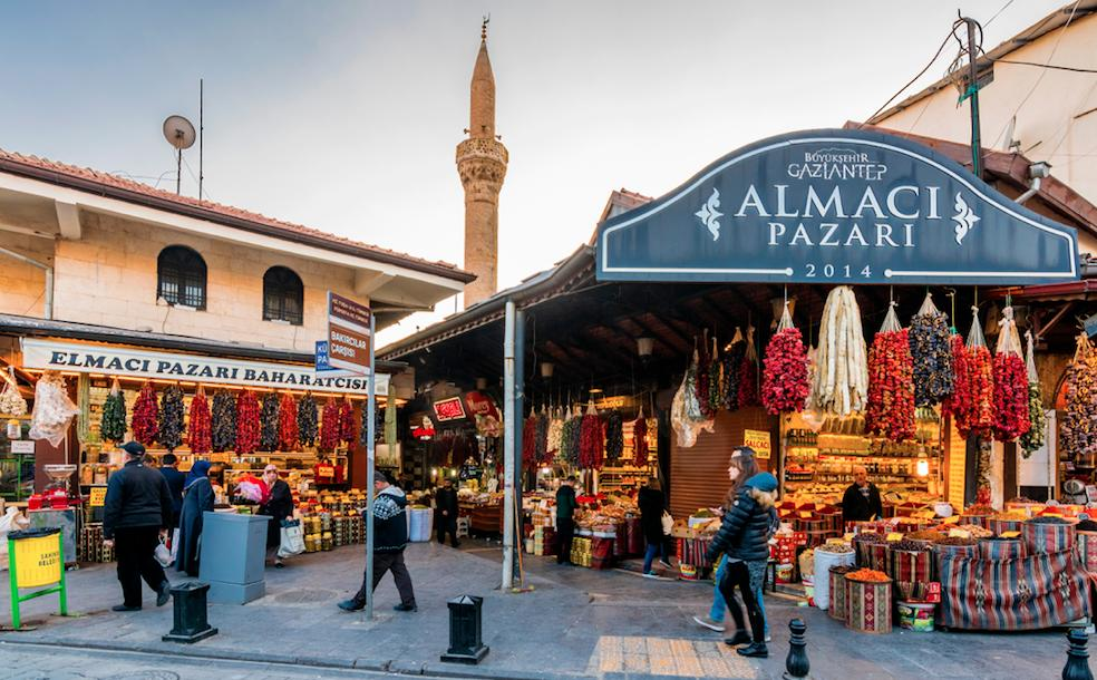 Gaziantep baklava traditional market