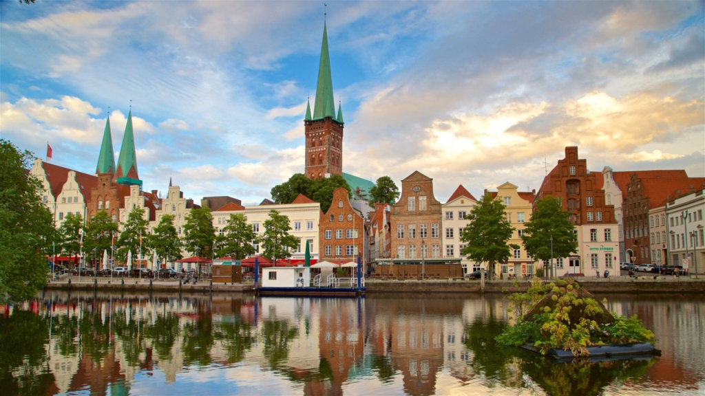 Lubeck old town Germany canals