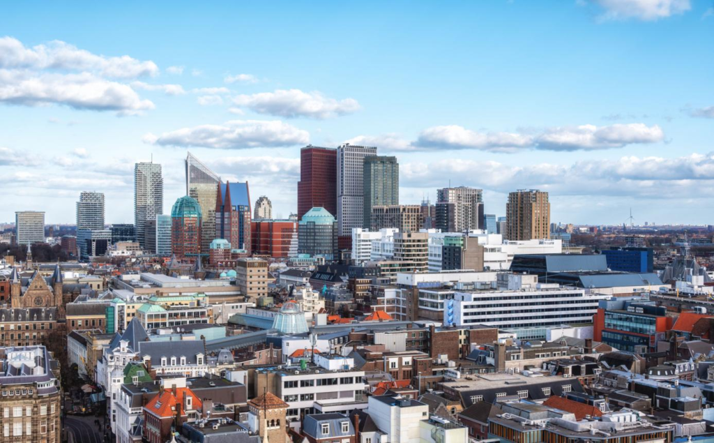 The Hague Netherlands skyline