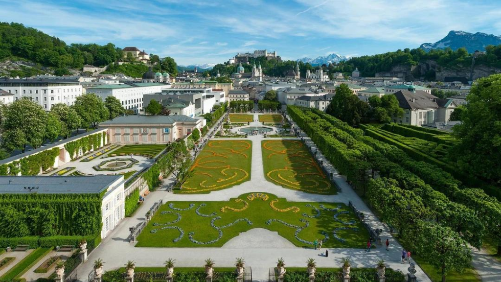 Hohensalzburg Fortress overlooking Salzburg.