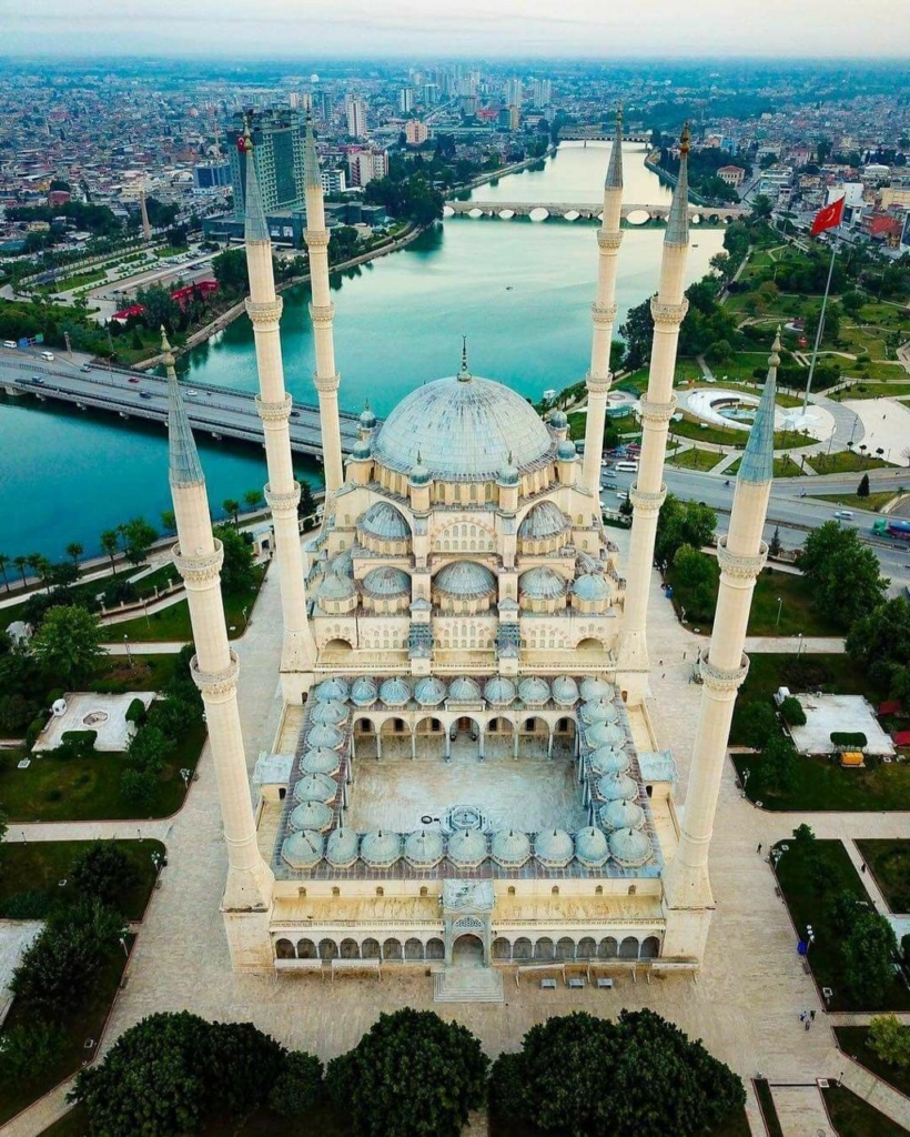 The Sabancı Central Mosque in Adana, Turkey