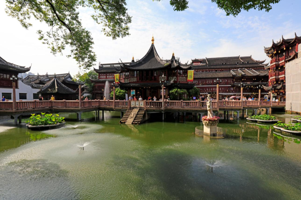Traditional Chinese gardens of Yu Garden in Shanghai.
