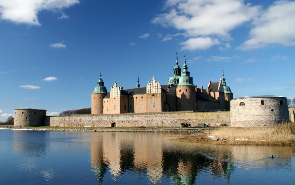 The historic Renaissance Kalmar Castle in Sweden.