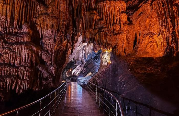 Gökgöl Cave natural attraction near Zonguldak Turkey.