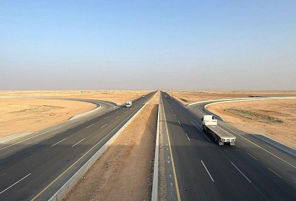 Desert scenery in Saudi Arabia Northern Borders Province.
