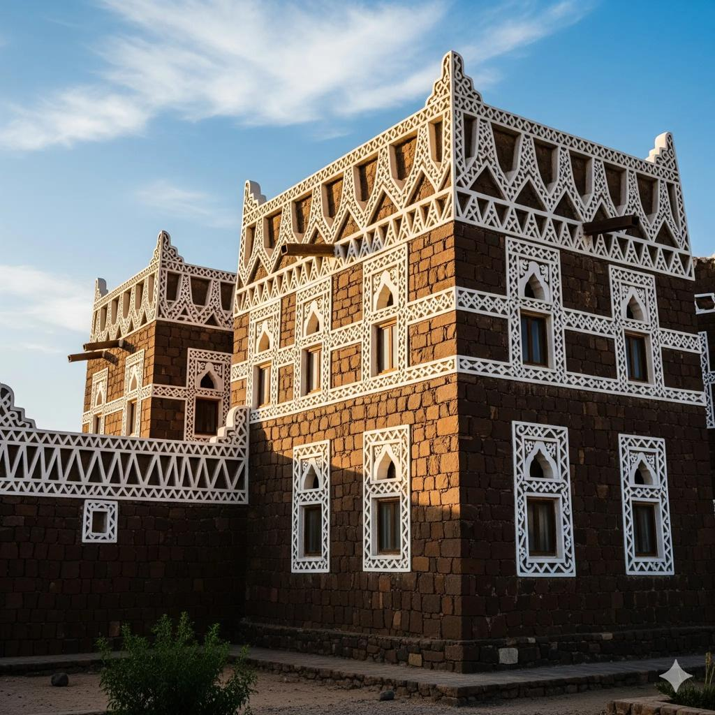 Traditional architecture in northern Saudi Arabia.