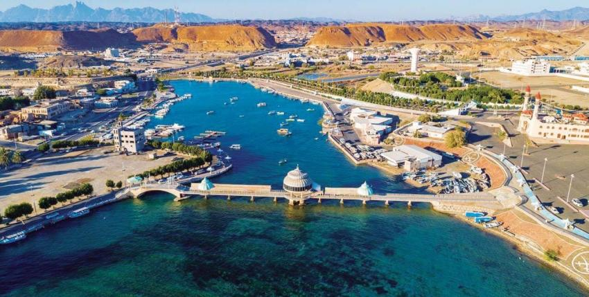 Coastal landscape along Saudi Arabia’s Red Sea region.