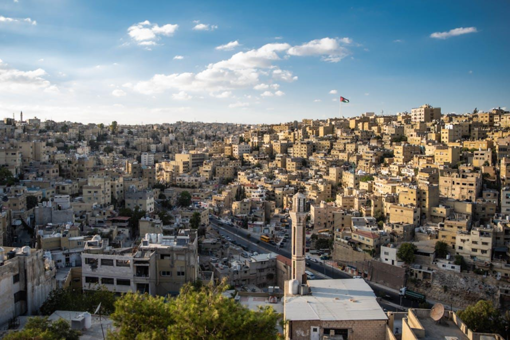 Urban landscape of Russeifa Jordan.