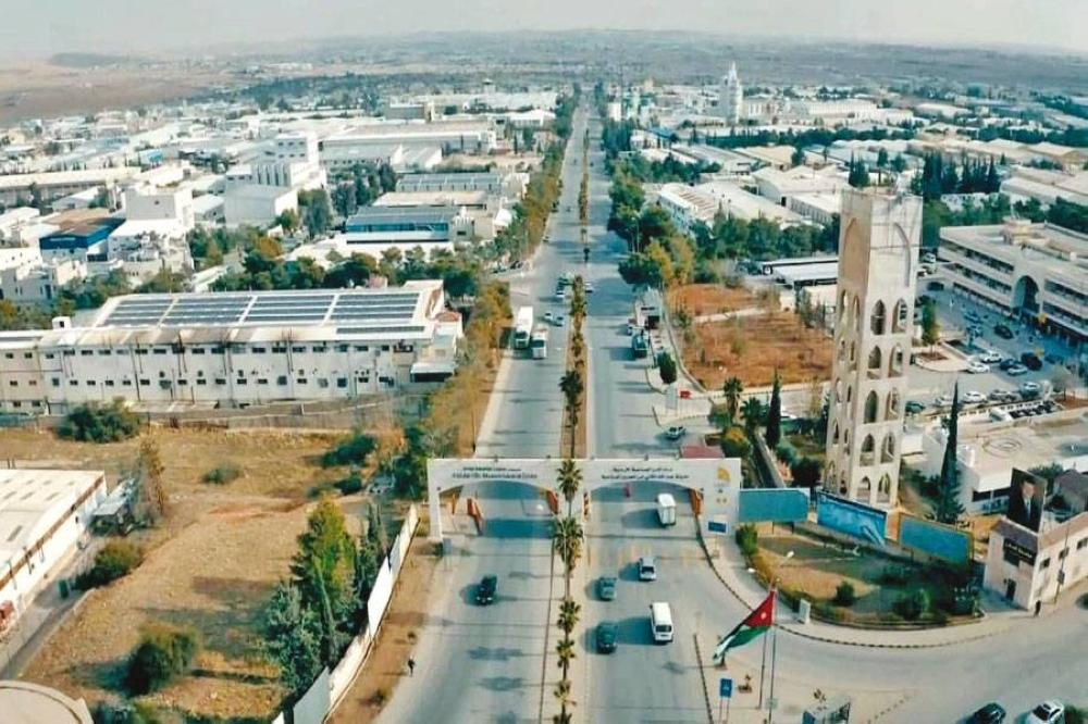 Urban landscape of Sahab Jordan near Amman.