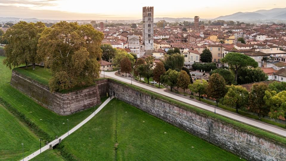 Lucca Italy city walls