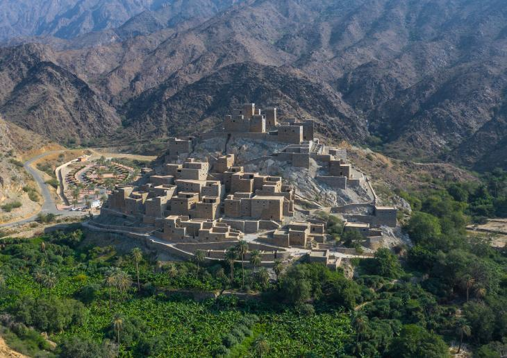 raditional village architecture in Asir Saudi Arabia.