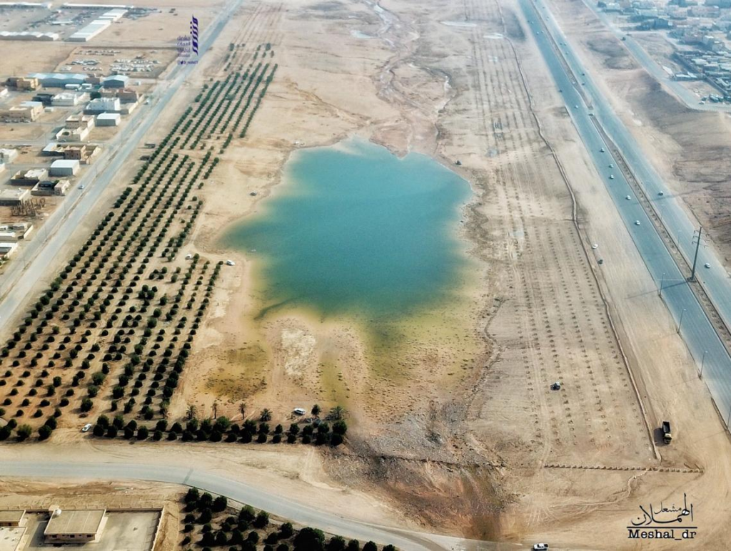 Desert landscape around Hafar al-Batin Saudi Arabia.