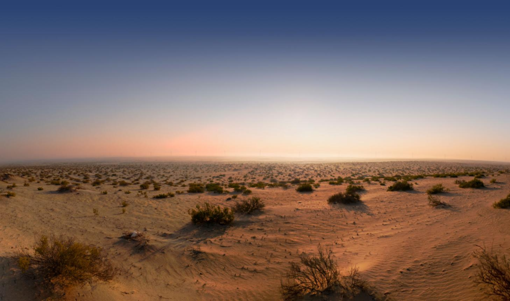 Desert scenery in Saudi Arabia Eastern Province.