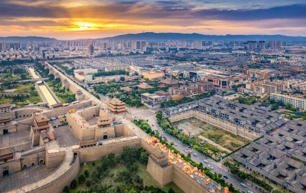 Historic architecture in Datong Shanxi China.