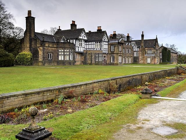 Smithills Hall historic building in Bolton England.