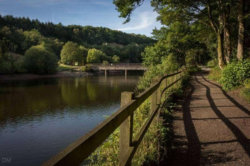 Jumbles Country Park landscape near Bolton England.