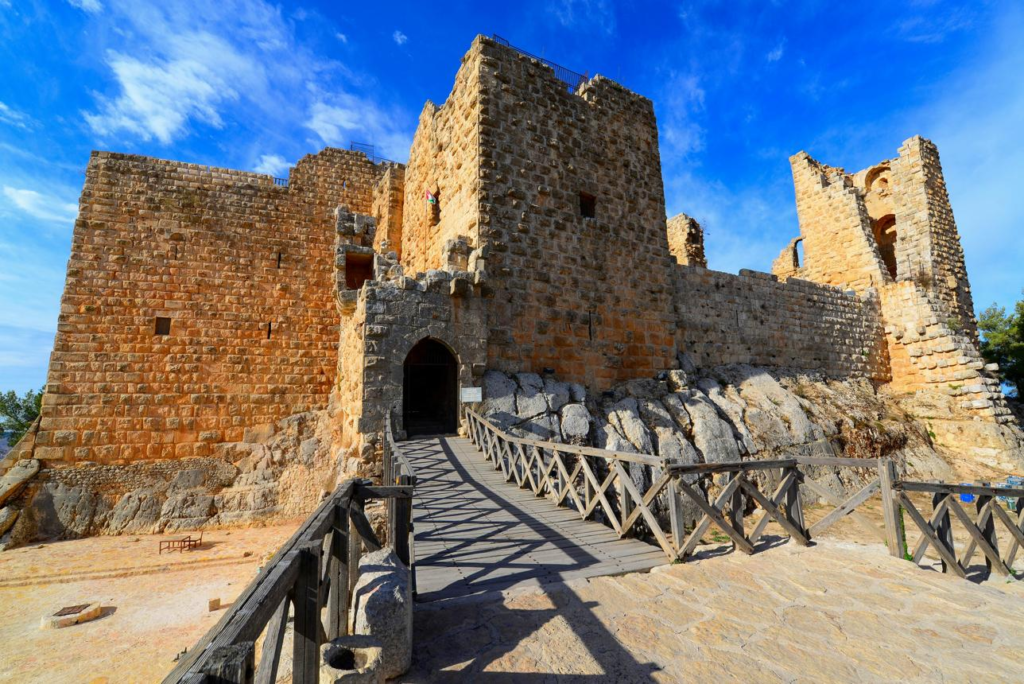 Ajloun Castle historic fortress in Jordan.