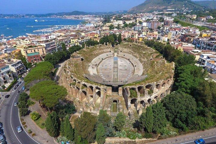 Flavian Amphitheatre ruins in Pozzuoli Italy.