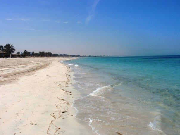 Beach landscape in Ras Tanura Saudi Arabia.