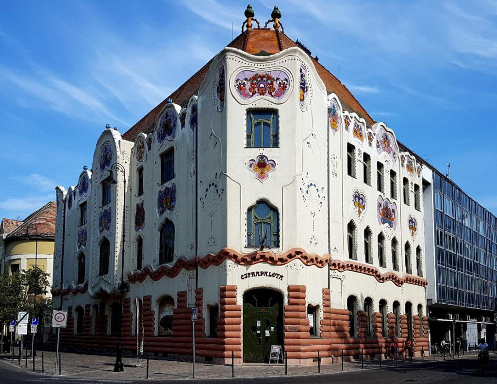 Cifrapalota Art Nouveau building in Kecskemét Hungary.