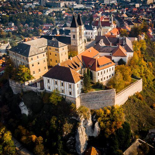 Historic landmarks and castle in Veszprem