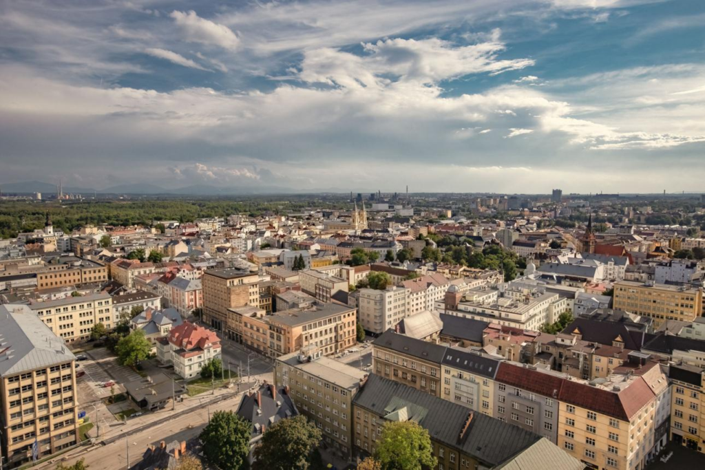 Ostrava cityscape Czech Republic