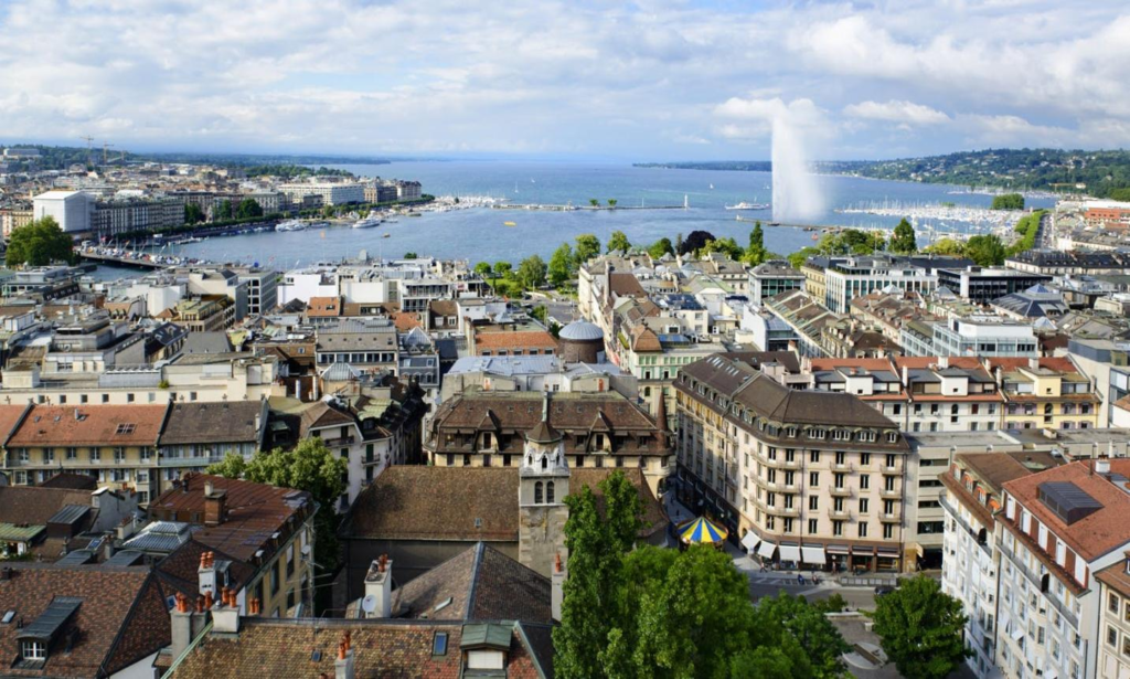 Geneva cityscape Switzerland