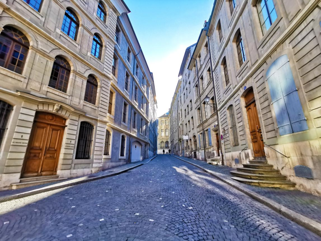 Historic streets and landmarks in Geneva