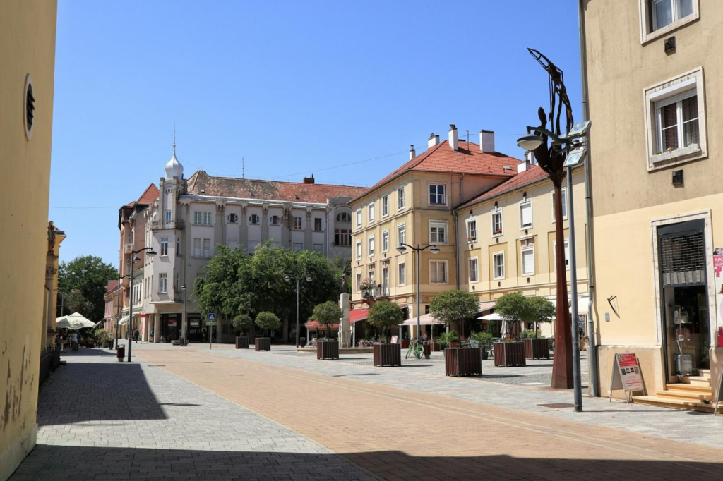 Local streets and markets in Szombathely
