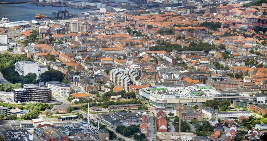 Esbjerg cityscape Denmark