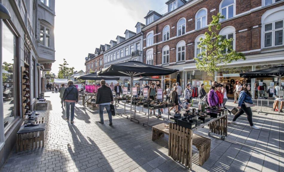 Local streets and markets in Esbjerg
