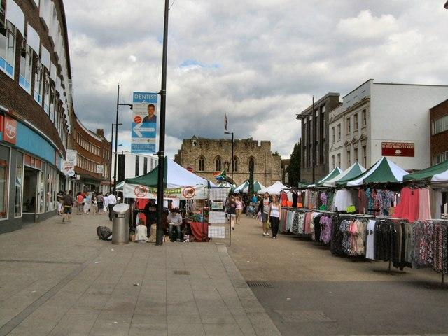 Local streets and markets in Southampton
