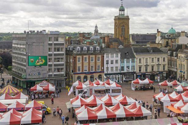 Historic Market Square Northampton UK